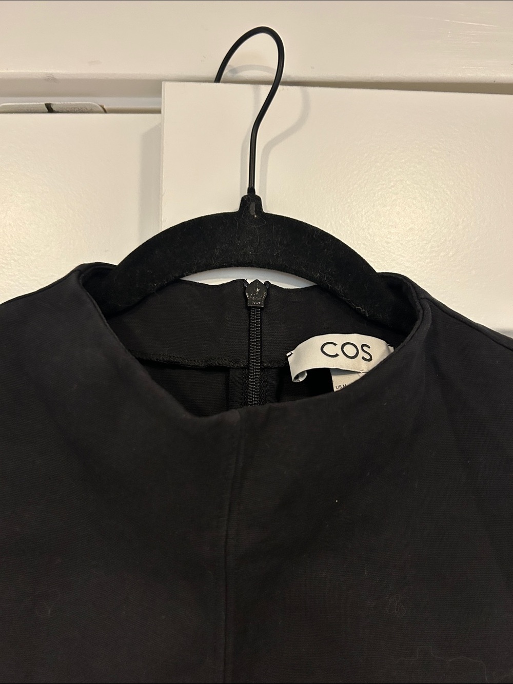 COS Slim-Fit Mock-Neck Mini Dress - Picture 4 of 7